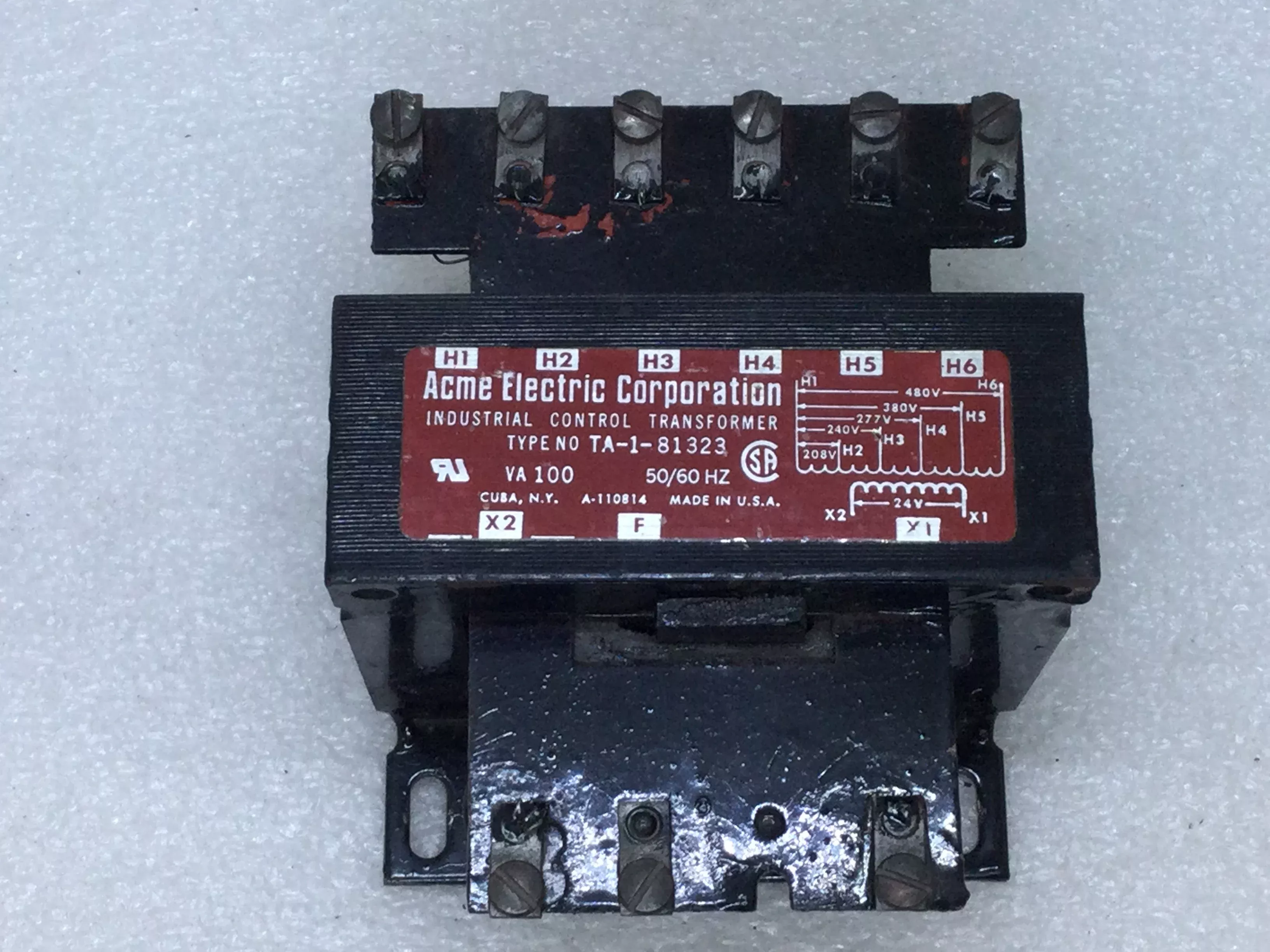acme-electric-ta-1-81323-100-kva-208-240-277-380-480-industrial-control-transfor Acme Electric TA-1-81323 .100 Kva 208 240 277 380 480 Industrial Control Transformer